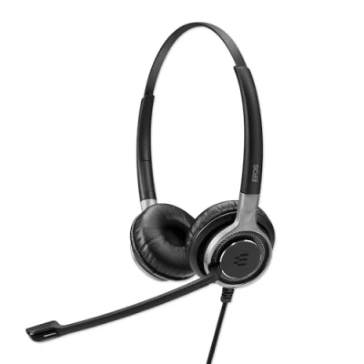 Afbeelding van Sennheiser SC 665 USB Headset Hoofdband Zwart, Grijs (callcenter/kantoor, Stereofonisch, Hoofdband, Grijs, Bedraad, Supraauraal)