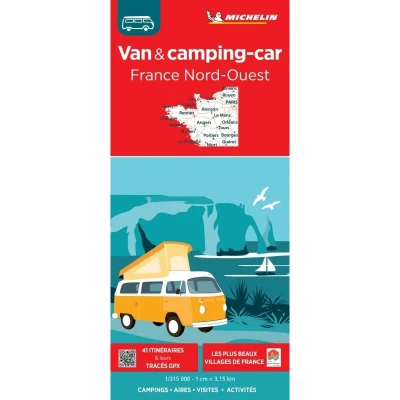 Image de Carte Nationale Van &amp; camping car France Nord Ouest