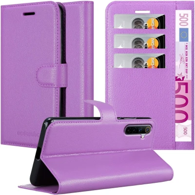 Afbeelding van Cadorabo Hoesje geschikt voor Realme 6 4G / 6s in MANGAAN PAARS Beschermhoes met magnetische sluiting, standfunctie en kaartvakje Book Case Cover Etui