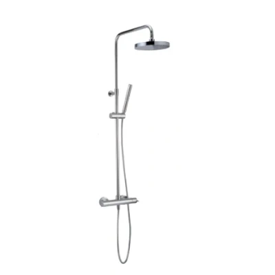 Afbeelding van Huber Tratto Douchekolom met thermostaat chroom TTC8201021
