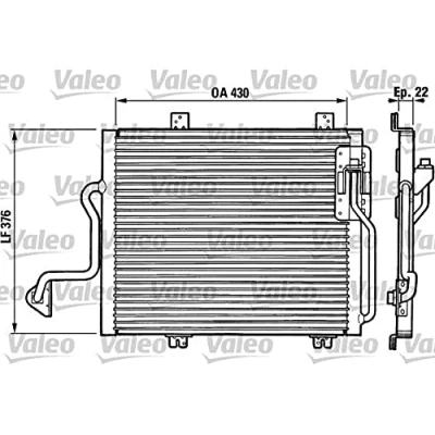 Afbeelding van Valeo Airco condensor 816863