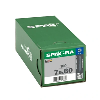 Afbeelding van Spax RA Kozijnschroeven torx cilinderkop T30 7.5 x 80mm