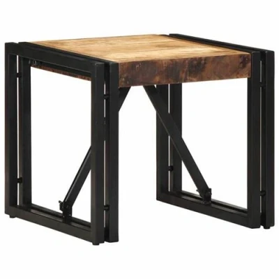 Image de vidaXL Table basse 40x40x35 cm bois de manguier massif brut4016682