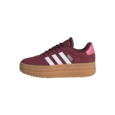 Image de adidas Mixte enfant VL COURT BOLD SHOES JUNIOR, Shadow Red/Cloud White/Pink Fusion, 36 EU
