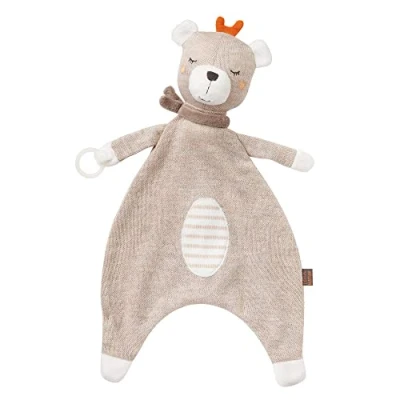 Afbeelding van Fehn FehnNATUR knuffeldier voor baby&#039;s, teddybeer met biologisch katoen, pasgeborenen, fopspeenring baby&#039;s en kinderen vanaf 0 maanden