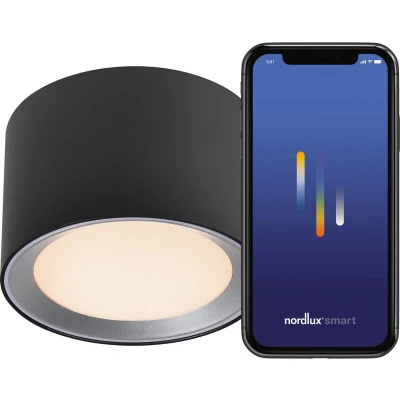 Afbeelding van Nordlux 2110840103 Landon Smart LED plafondlamp Zwart