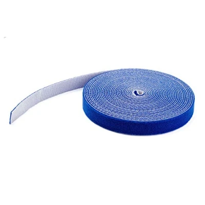 Afbeelding van StarTech.com Hook and Loop Tape 50 ft. Reusable Adjustable Cable Ties Blue (HKLP50BL)