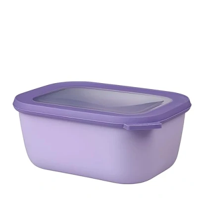 Image de Mepal Bol Multifonction Rectangulaire Boîte Conservation Alimentaire avec Couvercle Convient comme de Hermétique pour le Réfrigérateur, Micro ondes &amp; Congélateur 1500 ml Vivid lilac