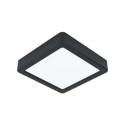 Afbeelding van EGLO Led Fueva 5 Plafondlamp, 1 lichtpunt, moderne opbouwlamp van staal met een kunststof lichtoppervlak, ledlamp in zwart en wit, 16 cm (L x B), warmwit