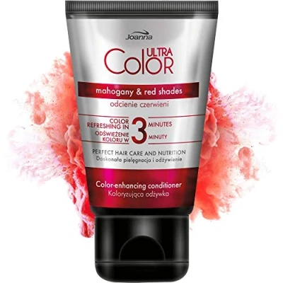 Afbeelding van Joanna ultra Color, haarkleur verdiepende 3 minuten conditioner, mahonie en rode tinten, 100ml