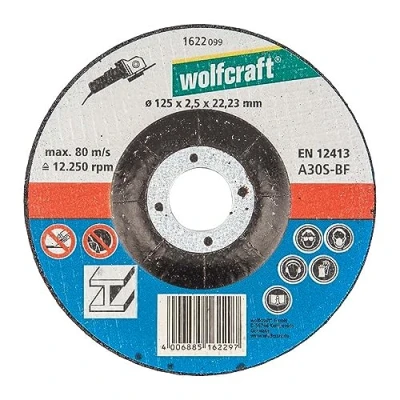 Afbeelding van Wolfcraft Doorslijpschijf Voor Metaal Ø 125 mm