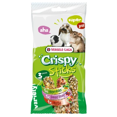 Afbeelding van Versele Laga Crispy Sticks Triple Variety Pack Konijnensnack Mix 3x55 g Herbivoren