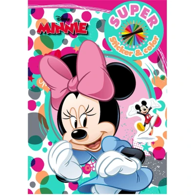 Afbeelding van Boek Specials Nederland BV Minnie Mouse Super Sticker &amp; Color Kleurboek