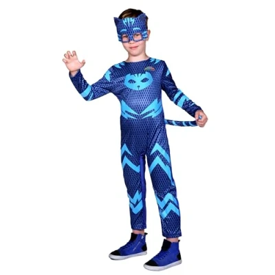 Afbeelding van Catboy origineel kostuum voor jongens, PJ Masks, Masks (maat 3 4 jaar) met masker