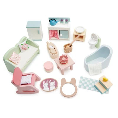 Afbeelding van Tender Leaf Toys Poppenhuisinrichting Countryside Hout 23 delig