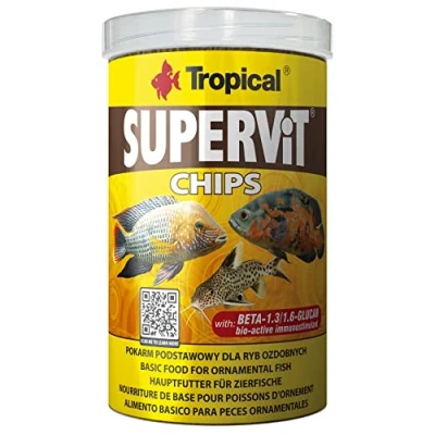 Afbeelding van Tropical Supervit Chips 1 Liter Aquarium Visvoer