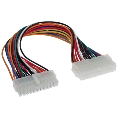Image de Rallonge câble électrique interne, InLine®, 24 broches mâle/fem., bloc d&#039;alimentation carte mère, 20cm