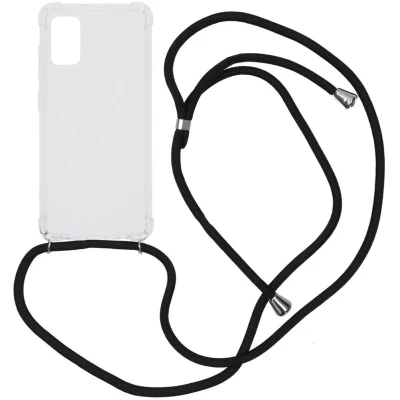 Afbeelding van iMoshion Hoesje Geschikt voor Samsung Galaxy A41 met koord Backcover Transparant