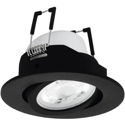 Afbeelding van EGLO connect.z Saliceto Z Smart Inbouwspot Ø 8,8 cm Zwart Instelbaar RGB &amp; wit licht Dimbaar Zigbee