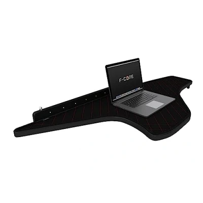 Afbeelding van F CORE Tafels voor op het dashboard van de vrachtwagen DAF XF NG XG XG+ 10.21 Dubbel zwart/rood