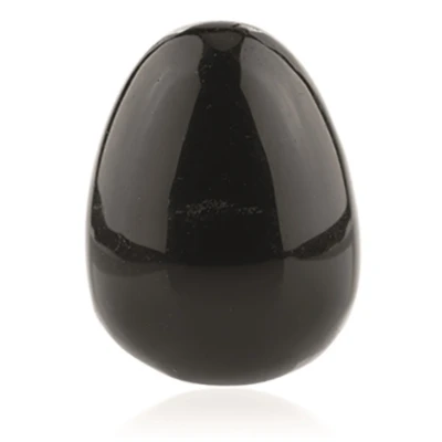 Afbeelding van Ruben Robijn Obsidiaan zwart yoni ei 45x33 mm