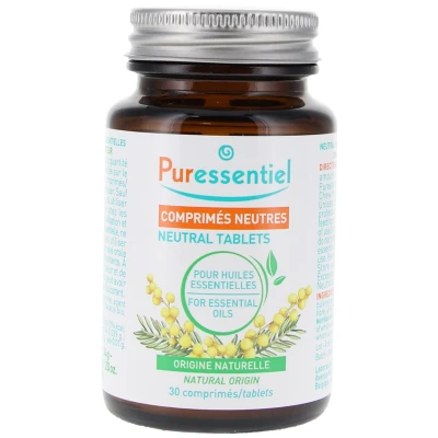 Afbeelding van Puressentiel Neutrale Tabletten Voor Essentiële Oliën 30