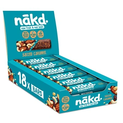 Afbeelding van Nakd Salted Caramel, reep van 35 g, pak 18 stuks snoepgoed