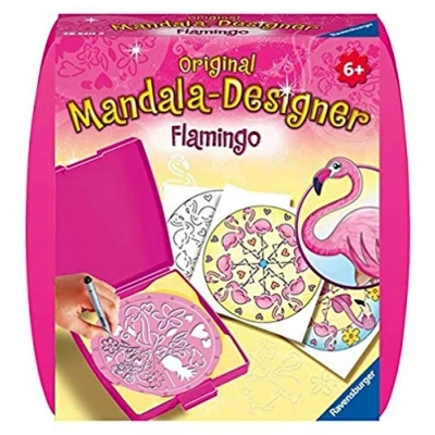 Afbeelding van Ravensburger Mini Mandala Flamingo Hobbypakket