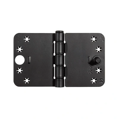 Afbeelding van AXA Veiligheidsscharnier SKG*** Smart Easyfix 125x89MM Ronde Hoek Zwart