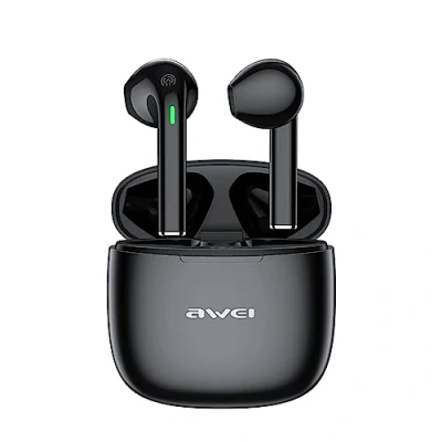Afbeelding van AWEI Bluetooth 5.3 T26 Pro TWS hoofdtelefoon + dockingstation zwart/zwart