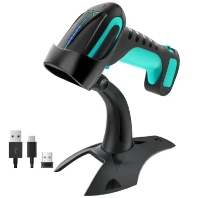Afbeelding van Tera Bluetooth Pro 2D Barcode scanner Wireless QR code lezer ingebouwde batterij 2500mAh extreme valweerstand 8100 BU