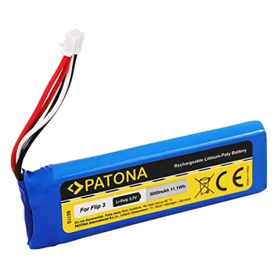 Afbeelding van PATONA 6511 JBL GSP872693 batterij (3000 mAh) vervanging compatibel met Flip 3