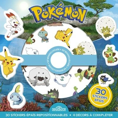 Image de Pokémon Pochette de stickers épais repositionnables Défis et cherche trouve à créer !