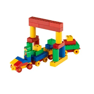 Afbeelding van Klein Toys Manetico bouwset creatief large 98 stuks 12 bouwplannen geschikt voor kinderen vanaf 1 jaar