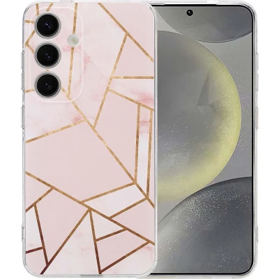 Afbeelding van imoshion hoesje Geschikt voor Samsung Galaxy S25 Siliconen Design Meerkleurig / Pink Graphic