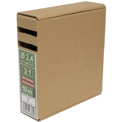 Afbeelding van Quadrios 23CA173 Krimpkous met lijm Zwart 2.4 mm Krimpverhouding:3:1 10 m