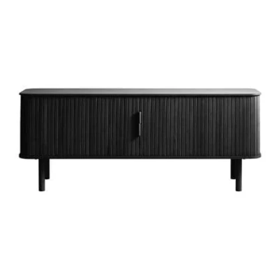 Afbeelding van Hygge Interiors Cavo Eiken TV meubel Zwart