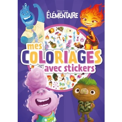 Image de ELEMENTAIRE Mes Coloriages avec stickers Disney Pixar