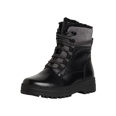 Afbeelding van Tamaris Comfort Snowboots, Dames, Maat: 38, Black nappa Leer