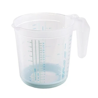 Afbeelding van Maatbeker 1 L Massimo Transparant aqua Keeeper 10491