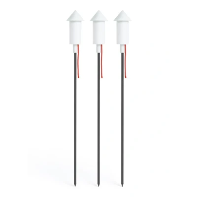 Afbeelding van Fatboy Pret a Racket buitenlamp op zonne energie set van 3 Wit / 125 x 13 cm Kunststof