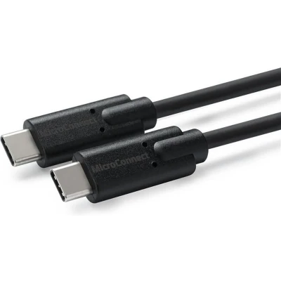 Afbeelding van Microconnect USB C/USB C, 1 m kabel 3.2 Gen 2 (3.1 2) Zwart