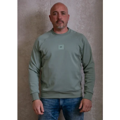 Afbeelding van BOSS Salbo Sweater, Heren, Maat: Large, Open green