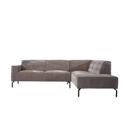 Afbeelding van Bronx71® Hoekbank Kansas taupe ribstof rechts
