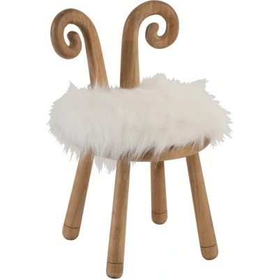 Afbeelding van J Line stoel Oor Schaap hout naturel