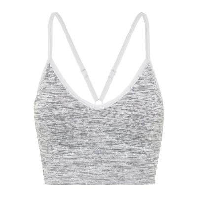 Afbeelding van ODLO Padded Seamless Sports BRA Sportbh met Light support, Dames, Maat: Large, grey