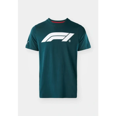 Afbeelding van Puma F1 LOGO TEE Tshirt print, Heren, Maat: XL, Green terrain