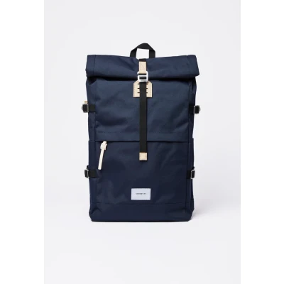 Afbeelding van Sandqvist Bernt backpack navy with natural leather