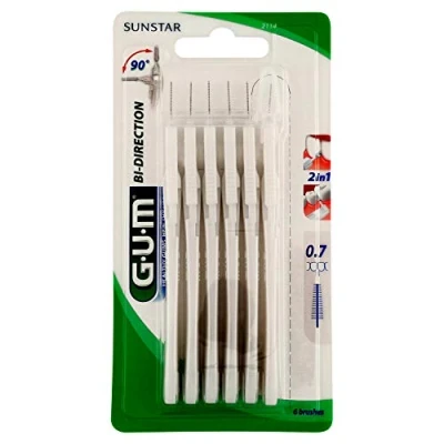 Afbeelding van GUM Bi Direction 0.7mm Ragers 6 Stuks