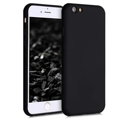 Afbeelding van kwmobile telefoonhoesje geschikt voor Apple iPhone 6 / 6S Hoesje smartphone Back cover in mat zwart